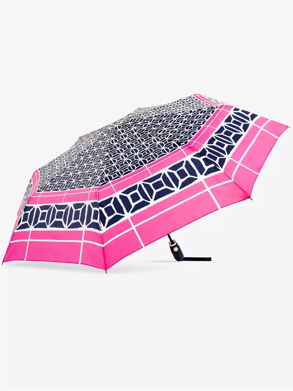 TRINA TURK X SHEDRAIN Compact Umbrella Ink Durell Double NEW NWT